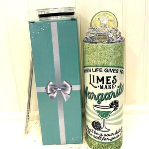 Handmade Tumbler/Stainless Steel Cup with Lid and Straw